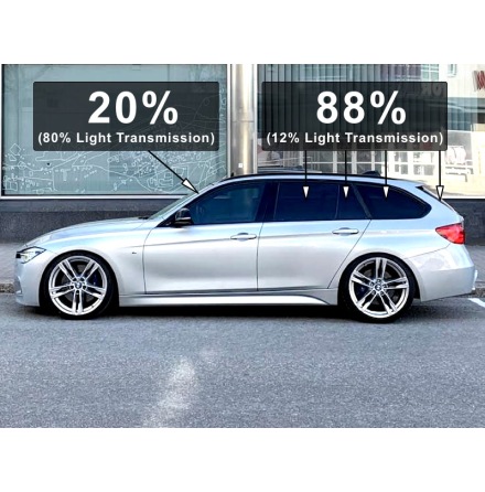 Precut Professional (with adhesive) Window tint film. All rear windows - 20% - NEW!